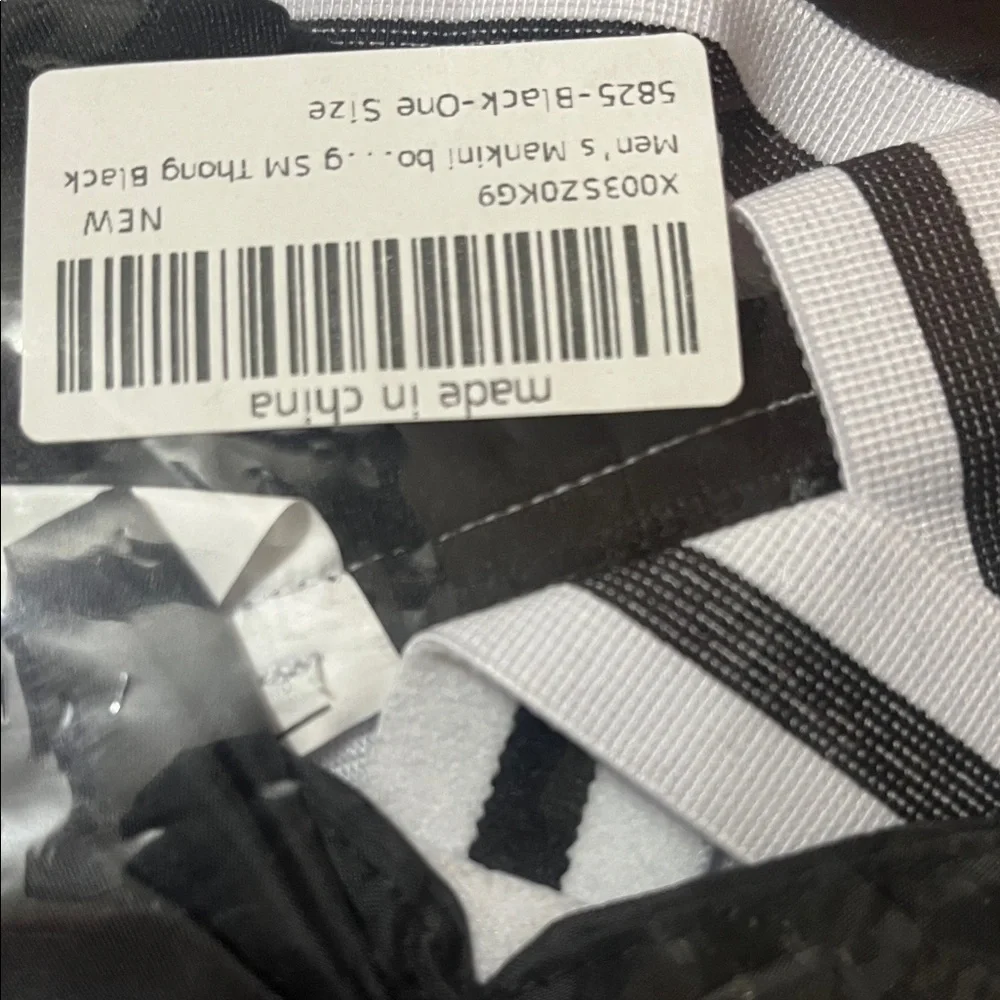 Men's Black Sling Briefs with bow tie